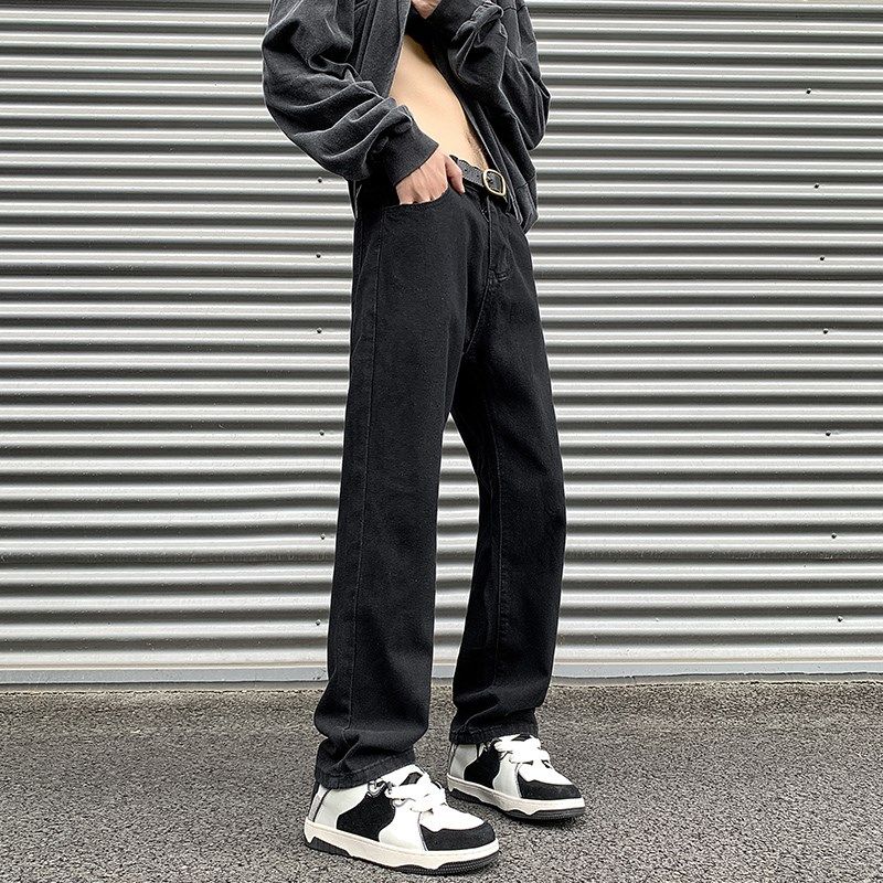 190高个子男生加长款牛仔裤男款春秋直筒裤子180超长版185阔腿裤