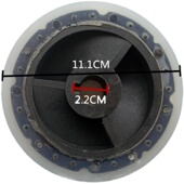 电动八字平开门电机橡胶轮地下走轮别墅庭院滚轮180 350型号 300