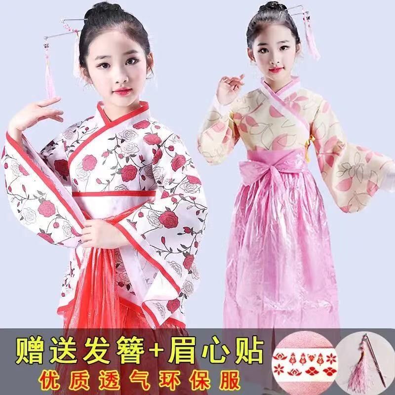 亲子环保服装儿童时装秀母子款制作男宝t台走秀时尚男童diy中国风