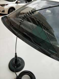 118-136mhz航空频段车载天线 大吸盘铜线 120mhz增益苗子定做频点