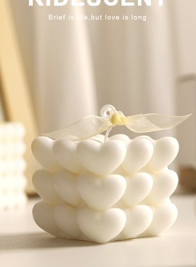 白色魔方香薰蜡烛伴手礼伴娘伴郎结婚礼物回礼小众高级生日小物件