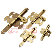 招财进宝仿古中式 纯铜门插销加厚大门锁铜插锁门闩插销蝙铜木门栓