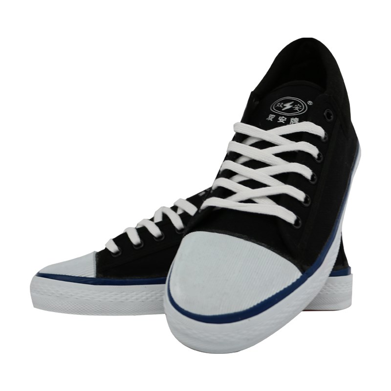 双安15KV绝缘鞋透气绝缘电工安全鞋黑色帆布劳保耐磨安全鞋