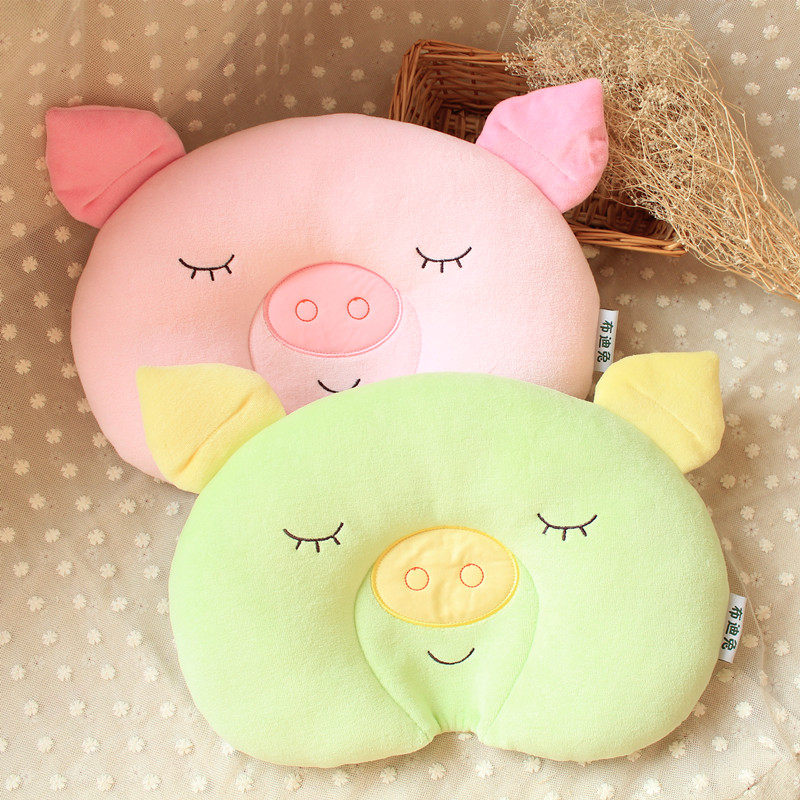 卡通婴儿枕头新生宝宝头型0-1-2-3岁定型儿童枕水洗透气吸汗四季