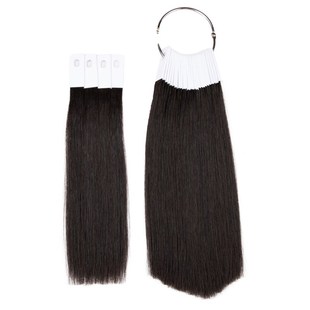 真发发片色板色卡学员漂染色实验发条发束染发试色毛条真发发束