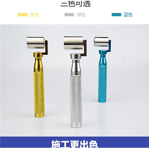 贴墙纸压轮 壁纸施工工具不锈钢接缝压轮合金手柄深浅纹路平压轮