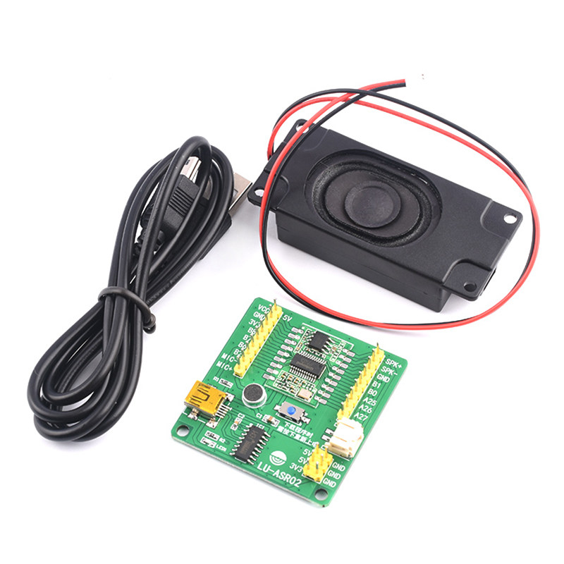 ASR02语音识别模块 串口烧录智能可自定义词条 语音播报  泽杰