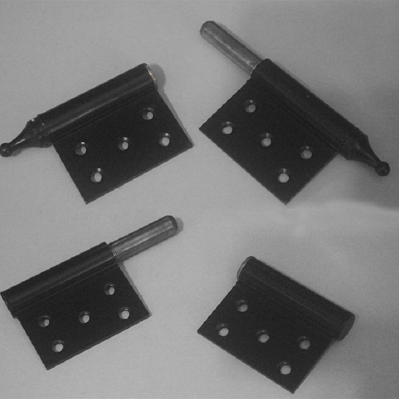 黑色铝合金旗形合页脱卸合页金色4.5寸5寸铰链铝合金门上下可拆卸
