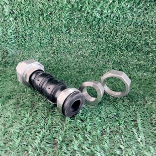 304不锈钢丝扣橡胶接头螺纹软接头 螺纹活接减震器避震喉风机盘管