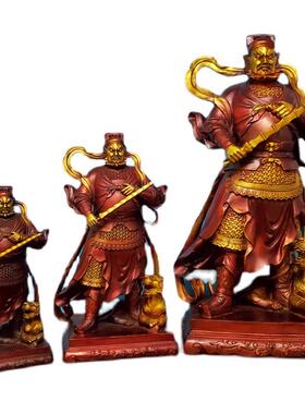 黄铜新款赵公明铜像新版财神赵大元帅站像玄坛真君
