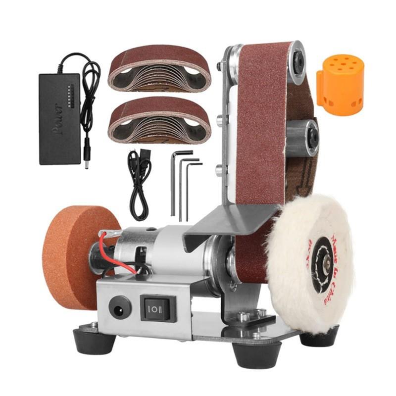 外贸热销款帆船型小型立式砂带机磨刀机砂轮机电动磨刀器