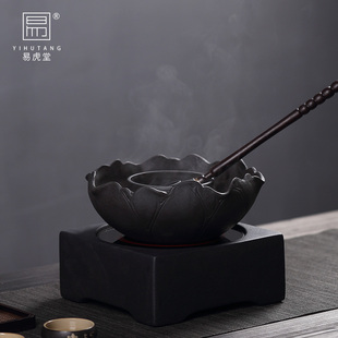 易虎堂火山石煮茶器煮茶炉茶具器陶瓷白茶煮茶壶电陶炉古法可明火