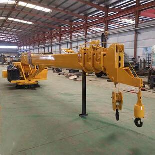 液压传动码头吊60度旋转小吊机海上作业船用起重机港口卸货船吊