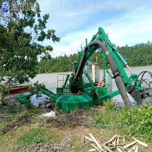 河大水库清理泥设备 淤疏航水王浅水KD-1挖泥清淤船 道浚机械设备