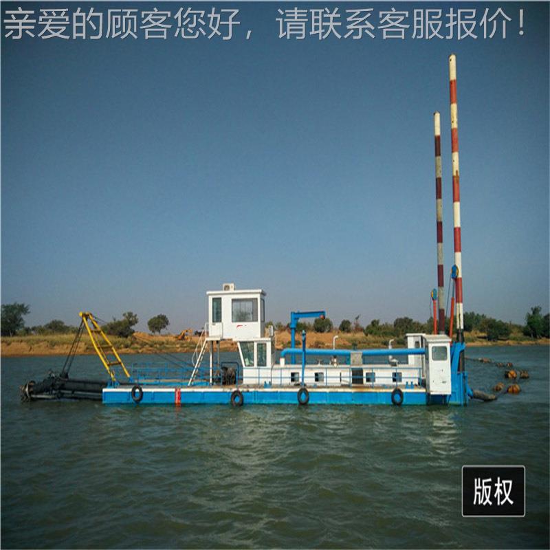 10寸湖泊河绞KD-6吸式挖泥挖船厂家供应大型泥船内河下水清道淤挖