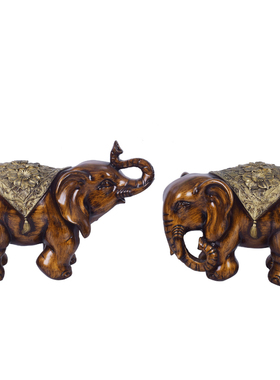 中式古典奢华吉祥大象招财摆件客厅电视柜玄关欧式美式家居装饰品