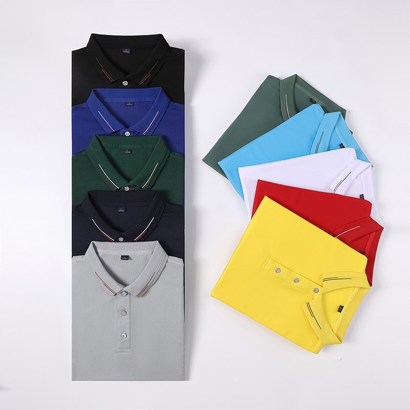 皇似2021工作t恤定制餐饮茶楼服务员工作服夏款高档休闲带领短袖