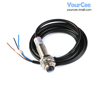 M12激光对射管光电开关 红光 20米远距离半防水/防水NPN常开/常闭