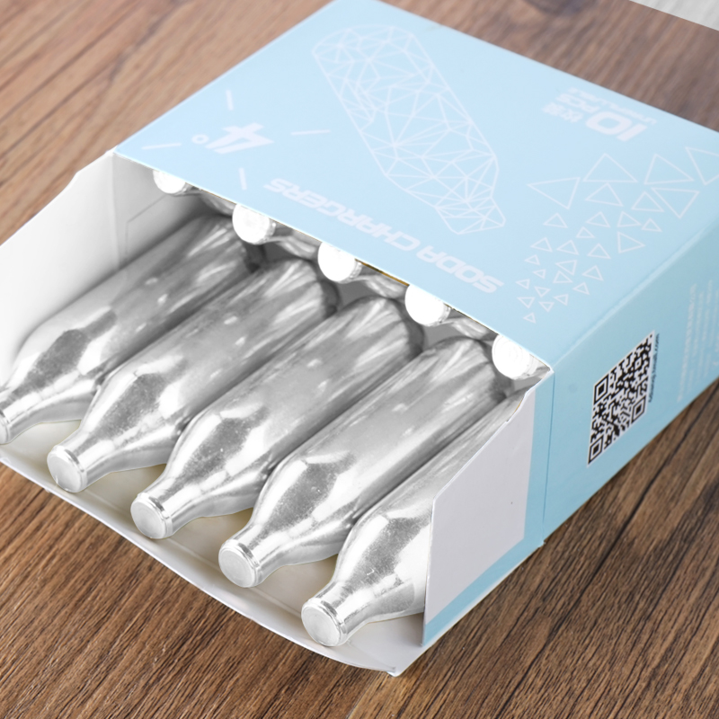 4度气泡水机苏打水机气泡弹二氧化碳专用1次性小钢炮100个装气弹