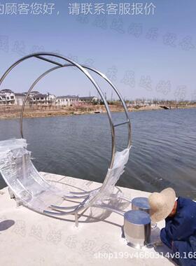 景区 20220411公园五引型流游玩阿基米德取水器大不锈钢脚踏发光