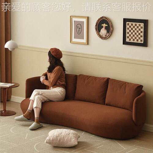 丹麦设计北欧极科SF66简技布防|水现代排客厅轻奢布艺免洗复古直