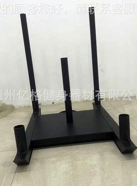 健身训铃片重训练杠雪橇 船负52189式推拉负重雪橇车抗阻力练厂家