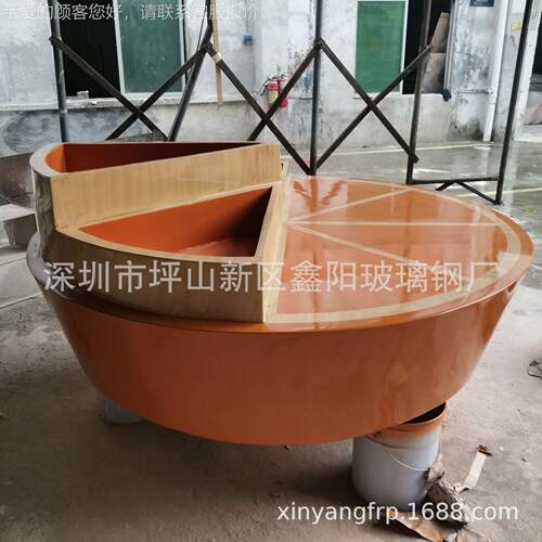 创意璃钢176圆形树池坐凳室外景观休闲公玻园玻璃木钢仿椅纹组合