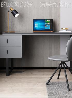 式极简书桌DF808D现代简卧室书书房电脑桌轻约奢铁艺办公室桌子意