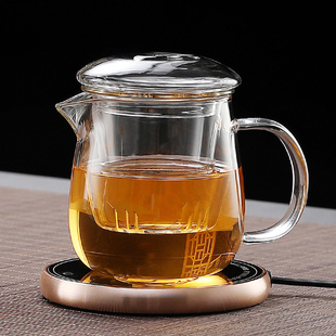 加厚玻璃泡茶杯茶水分离冲茶器家用男女办公杯带盖大容量功夫茶具