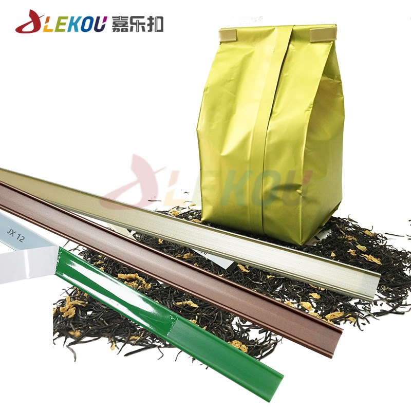 100支CM Tin Tie 咖啡袋封口条 茶叶袋烘培食品密封压条封口夹