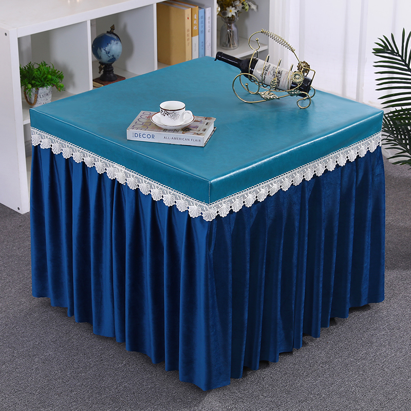 烤火罩四季通用单层连体电炉罩电暖桌电暖炉正方形烤火被罩炉罩