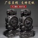 石雕门墩抱鼓石一对仿古做旧貔貅麒麟石狮子门口庭院招财