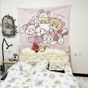 奶油风床头软包靠背卧室床上靠枕大靠背无床头靠垫公风长条抱枕