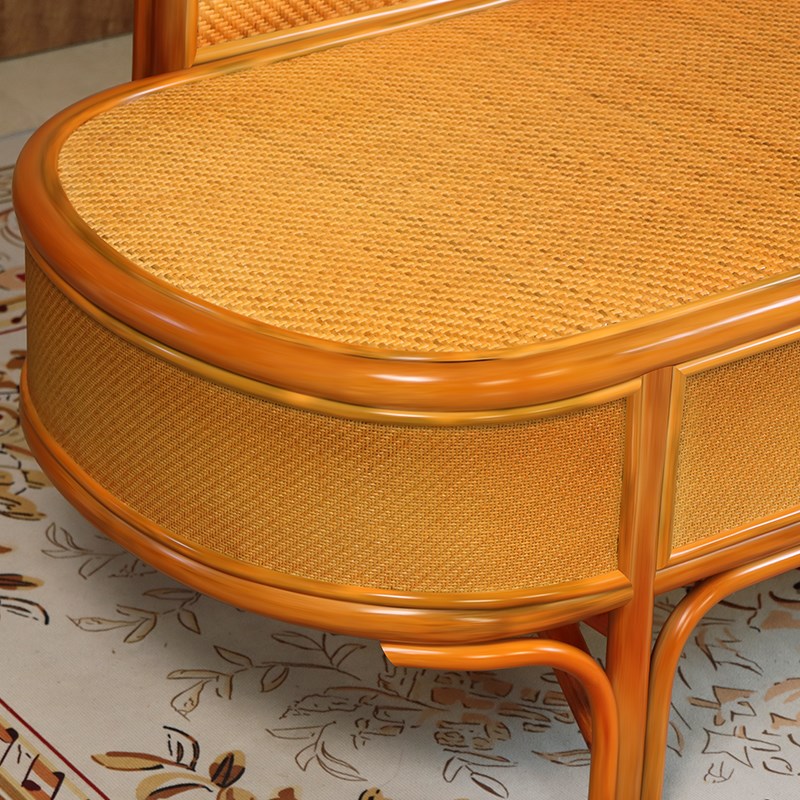 贵妃椅藤编单人贵妃躺椅懒人藤椅贵妃榻太妃椅卧室客厅小户型