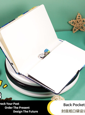 硬面梵高星空绑带文具记事本子弹笔记ujo点阵横线手帐本