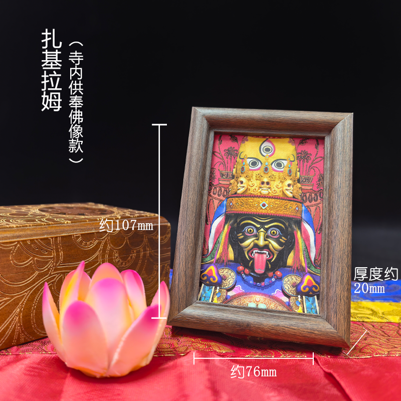 拉萨寺庙西藏佛像装饰寺内供奉家居工艺品藏传财神唐卡文创摆件