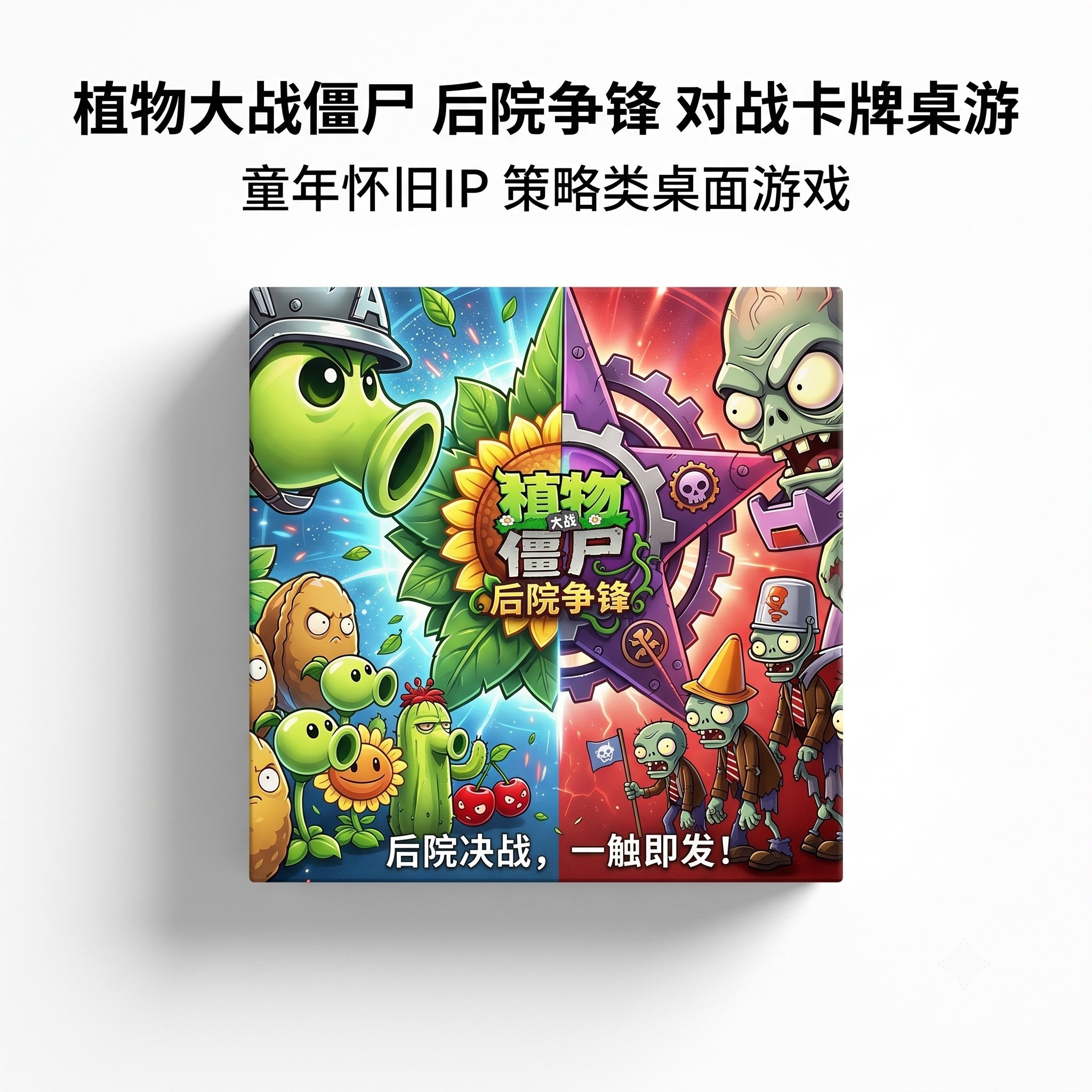 卡兹同款植物大战僵尸儿童益智桌