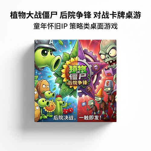 卡兹同款植物大战僵尸儿童益智桌