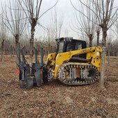 挖树园林树木移植挖掘改装 抱树带土球树铲式 挖树