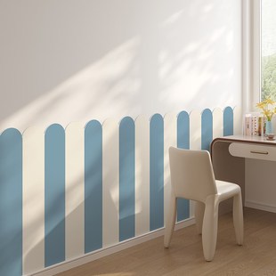 加厚自粘儿童房软装 饰床围墙围挡软包 墙贴防水防污防撞美化装