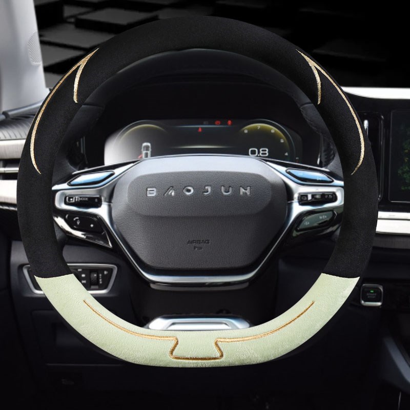 新宝骏r方向盘毛绒新款vlli向往rm5 rc5rc r5 r7冬季把