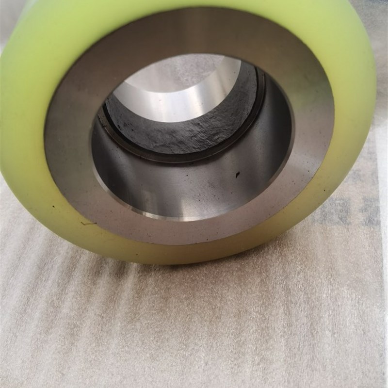 重型搬运坦克车胶轮聚氨酯轮子钢芯轮耐磨轮承重轮子120*90MM