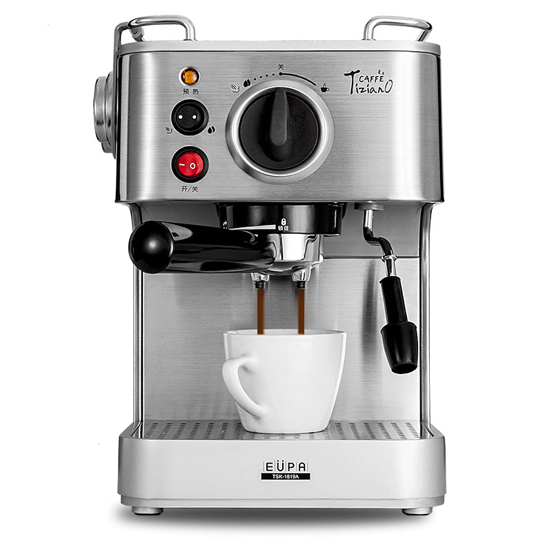 灿坤 TSK-1819A全半自动意式浓缩咖啡机家用小型便携式不锈钢商用