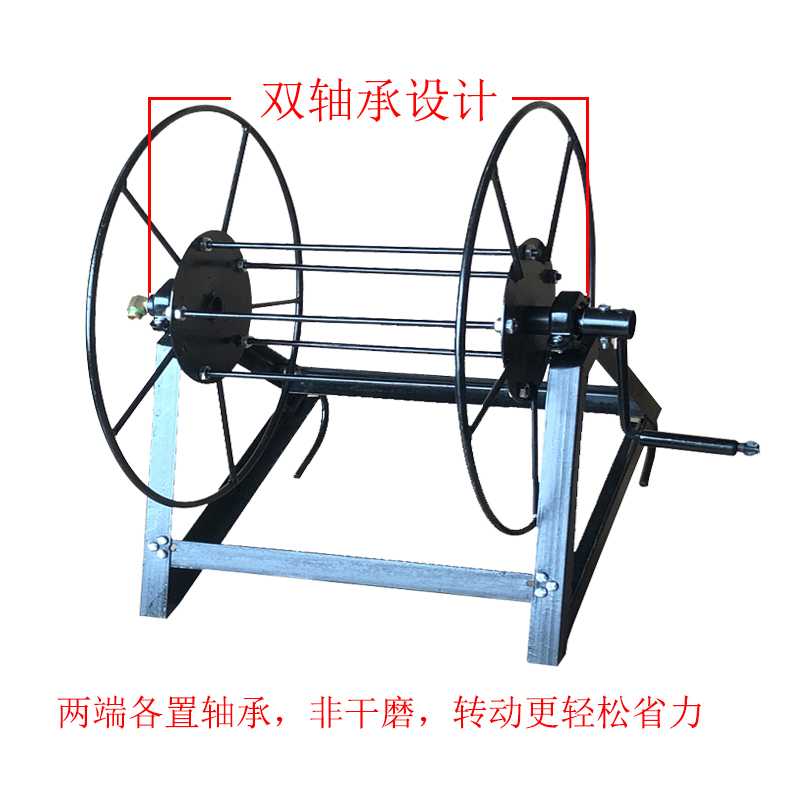 卷管器农用打药机喷雾管蛇皮软管手摇挂式盘管收纳缠绕架子收管器
