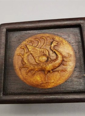 密底算盘实木雕复古老物件古玩收藏精打细算文房老黑檀木桌面装饰