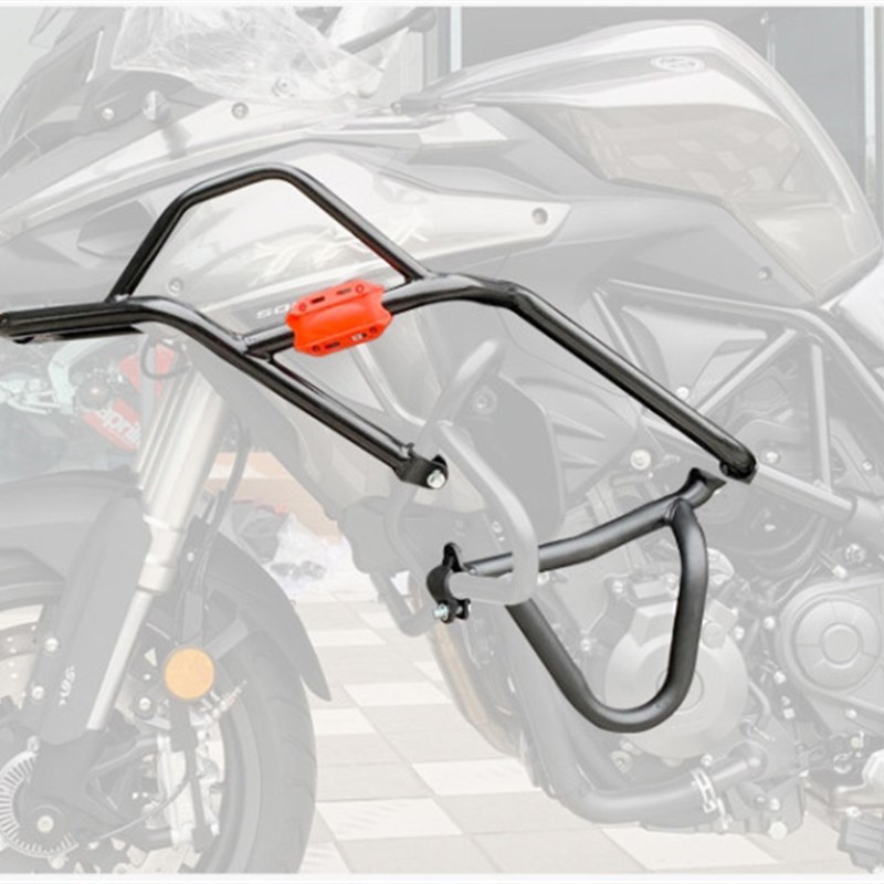 适用贝纳利552金鹏TRK502X保险杠BJ500GS5D前保护杠防摔护杠改装