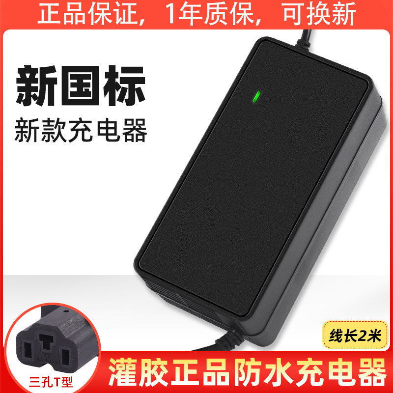 防雨防水电动车电瓶充电器48v12ah60v20ah72v台翔接口三轮车通用