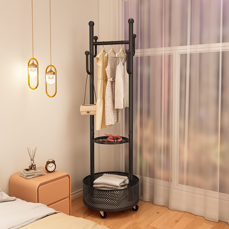 衣架卧室落地不占空间的挂衣架床头转角衣帽架多功能衣架办公室用