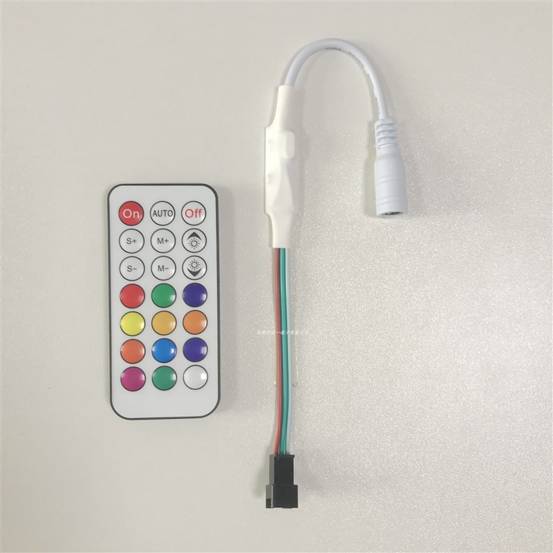 LED幻彩WS2811/2812/1903/16703芯片红外无线遥控射频音乐控制器