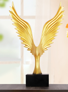 大鹏展翅鹰摆件欧式家居客厅电视框酒柜装饰品办公室桌面大展宏图